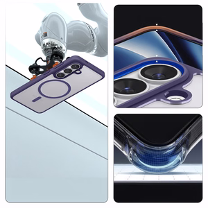 Spigen Ultra Hybrid Mag MagSafe dėklas skirtas Samsung Galaxy S26 - skaidrus violetinis