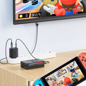 Acefast 2in1 įkroviklis GaN 65W USB Type C / USB, HDMI adapteris 4K @ 60Hz (rinkinys su kabeliu) baltas (A17 baltas)