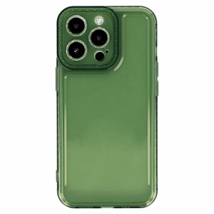 Kristalinis deimantas 2mm dėklas Iphone 13 Pro Max Skaidrus žalias