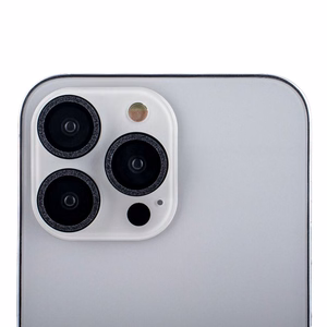 Akinių su lęšiais rinkinys "iPhone 11 Pro" juodiems blizgučiams (2 vnt.)