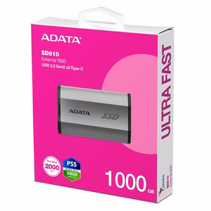 ADATA SD810 1 TB juodas, sidabrinis