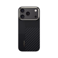 Benks Montage magnetinis Armor Air Kevlar dėklas su metaliniu rėmeliu 600D+1500D (MB69) Iphone 17 Pro telefonui juodas