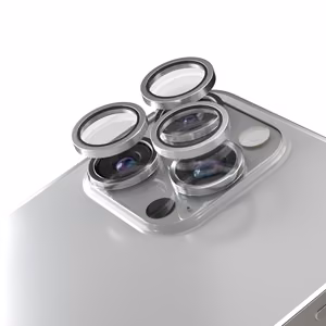 Etteri kameros lęšio apsauga iPhone 15 Pro / 15 Pro Max titano pilka
