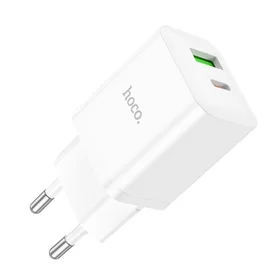 Įkroviklis Hoco N28 20W USB-C/USB-A baltas
