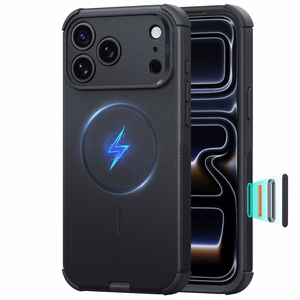 ESR Cyber Tough MagSafe dėklas, skirtas iPhone 18 Pro Max / 17 Pro Max, juodas