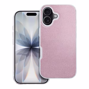 Švytintis dėklas telefonui IPHONE 17 - rožinis