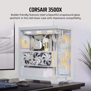 Corsair 3500X RS-R ARGB Midi Tower baltas