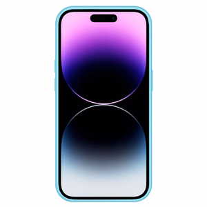 TEL PROTECT magnetinis silikoninis dėklas telefonui Iphone 14 šviesiai mėlynas