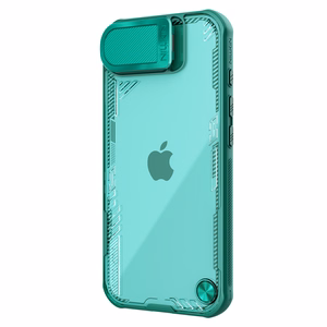 Nillkin Iceblade Prop dėklas telefonui su objektyvo dangteliu ir stovu iPhone 16e - žalias