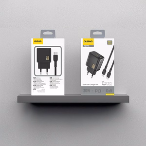 Dudao A27PCEU PD 30W GaN USB-C Wall Įkroviklis with USB-C Laidas - Juodas