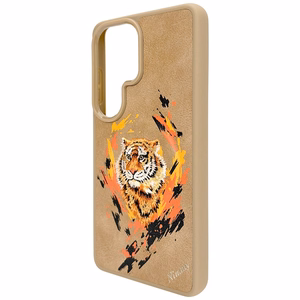 Nimmy Tiger MagSafe dėklas Samsung Galaxy S26 Ultra šviesiai rudas