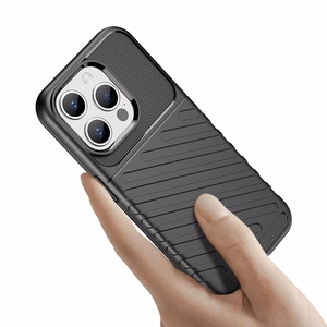 Armored iPhone 15 Pro Thunder dėklas - juodas