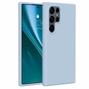 Etteri silikoninis dėklas telefonui Samsung Galaxy S24 Ultra šviesiai mėlynas