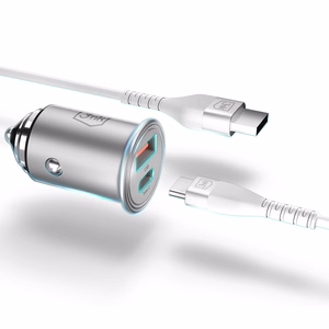 Accessories - 3mk Hyper Car Charger 45W PD QC PPS USB 1A1C Silver