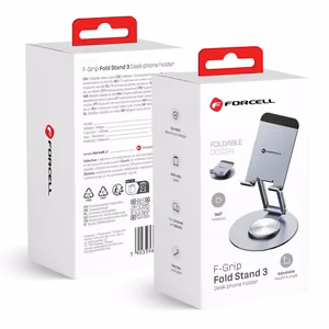 Desk holder for phone / tablet foldable Forcell F-Grip Fold Stand 3 360 gray