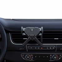 USAMS Sukamasis laikiklis ventiliacijos grotelėms juodas ZJ77ZJ01 (US-ZJ077)