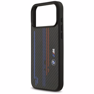 Dėklas telefonui BMW M Kevlar Lines & Logo MagSafe Case for iPhone 17 Pro Max - juodas