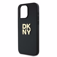 DKNY Dėklas telefonui su dirželiu ir logotipu iPhone 15 Pro Max - juodas