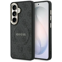Guess dėklas 4G Embossed Ring MagSafe for Samsung Galaxy S26 Plus juodas