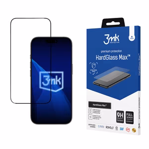 Sustiprintas grūdintas stiklas 3mk HardGlass Max juodas iPhone 17 Air