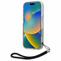 Karl Lagerfeld Zebra With Cord Dėklas telefonui iPhone 16 Pro Max - violetinis