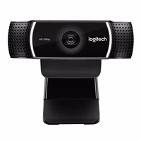 Logitech C922 Pro Stream Webcam internetinė kamera 1920 x 1080 pikseliai USB Juoda