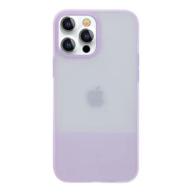 Kingxbar Plain Series dėklas telefonui iPhone 13 Pro Max silikoninis dėklas violetinis