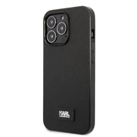 Karl Lagerfeld KLHCP13XSFMP2K Dėklas telefonui iPhone 13 Pro Max 6.7" - juodas (m) Saffiano Plaque