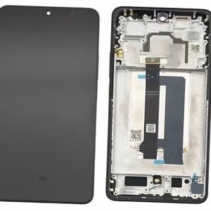 LCD screen Xiaomi Poco X6 Pro 5G with touch screen with frame Black original (service pack)