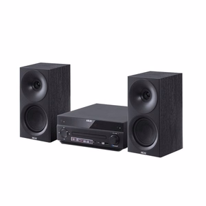 AKAI AM-301B – mikro garso sistema, 40 W (2 × 20 W), CD/MP3, Bluetooth, USB, FM, AUX, juoda