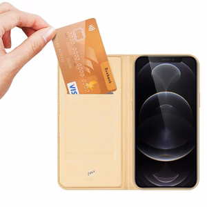 Dux Ducis Skin Pro чехол-книжка для iPhone 13 Pro Max золотой
