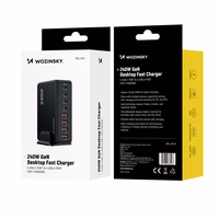 Wozinsky 240W GaN QC3 įkrovimo stotelė - juodas