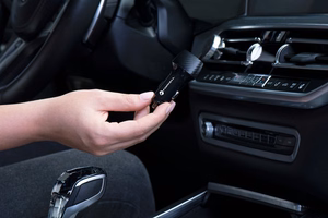 FORCELL F-ENERGY Carbon CC50-1AC automobilinis įkroviklis USB A su kabeliu Type C PD QC3.0 3A 38W juodas