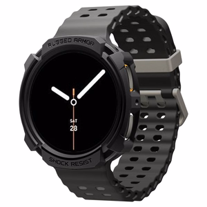 Spigen Rugged Armor dėklas Samsung Galaxy Watch 8 40mm - matinė juoda
