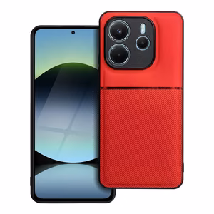 NOBLE dėklas telefonui XIAOMI Redmi Note 14 4G (GLOBAL - 163,25mm x 76,55mm x 8,16mm) raudonas