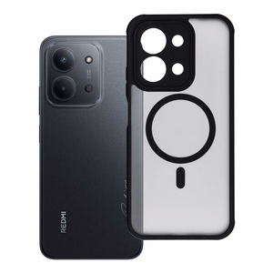FULL MATTE MAG COVER dėklas telefonui suderinamas su MagSafe Xiaomi Redmi 15C juoda