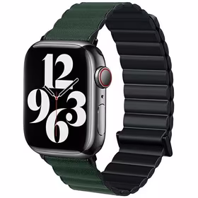 Beline Dirželis Apple Watch Magnetic Pro 42/44/45/49mm juodas/žalias