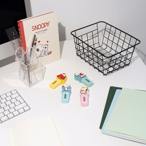 Snoopy – 4 spalvų žymeklių rinkinys su 3D dekoracija