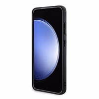 Guess 4G Metal Gold Logo dėklas telefonui Samsung Galaxy A35 - juodas