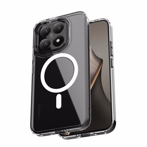 Crong Hybrid Clear Magnetic MagSafe dėklas, skirtas Xiaomi 15T, skaidrus
