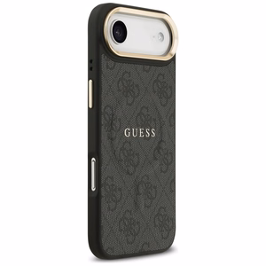 GUESS dėklas IPHONE 17 Air suderinamas su MagSafe GUHMP17MP4MSEGCK (PU 4G su klasikiniu) juodas