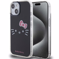 Hello Kitty IML Kitty Face dėklas telefonui iPhone 15 - juodas