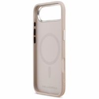 Karl Lagerfeld Karl & Choupette Pins Magnetinis dėklas telefonui iPhone Air - rožinis