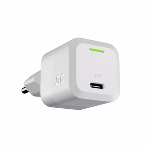 Green Cell PowerGaN 33W PD 3.0 QC 3.0 USB įkroviklis 1× USB-C, baltas
