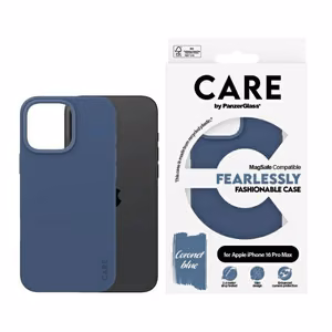 CARE by PanzerGlass Mados dėklas telefonui iPhone 16 Pro Max 6.9" mėlynas/mėlynas Magnetinis 1384
