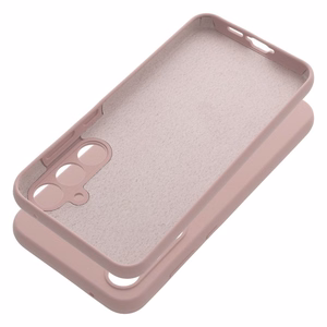 Silikoninis dėklas 2mm SAMSUNG A55 5G smėlio rožinis
