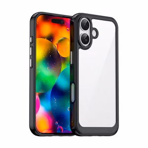 Outer Space dėklas telefonui iPhone 17 - juodas permatomas