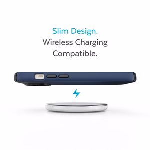 Чехол Speck Presidio2 Pro для iPhone 15 Plus / 14 Plus, с антимикробной защитой Microban, цветовая комбинация «Coastal Blue / Black / White»