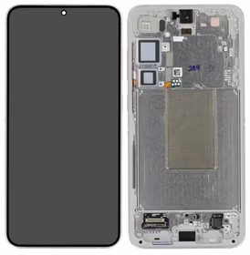 Ekranas Samsung S926 S24 Plus su lietimui jautriu stikliuku ir rėmeliu Marble Grey originalus (assembled service pack)