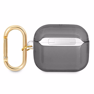 Guess GUA3HHTSK AirPods 3 dėklas juodas/juodas Dirželių kolekcija